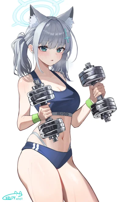 OttoFlick - #randomanimeshit #anime #kemonomimi #bluearchive #shiroko