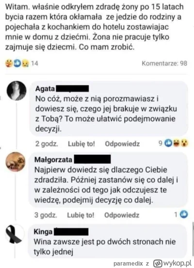 paramedix - #rozowypasek po 15 latach związku zdradził męża. 
I wtedy wchodzą one, ca...