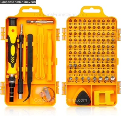 n____S - ❗ 115 in 1 Screwdriver Set
〽️ Cena: 9.99 USD
➡️ Sklep: Banggood

Bezpośredni...