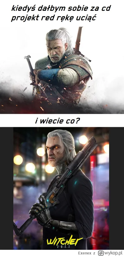 Exenex - naprawili już tego crapa? ( ͡° ͜ʖ ͡°) badoooskiii! 
#wiedzmin3 #cdprojektred