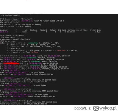 bqbqPL - Miło jest ogarnąć #frr i #bgp na #wireguard tak żeby zrobić sobie full mesh....