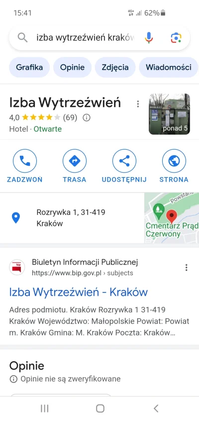 m.....k - Taka ciekawostka: izba wytrzeźwień w Krakowie znajduje sie przy ul. Rozrywk...