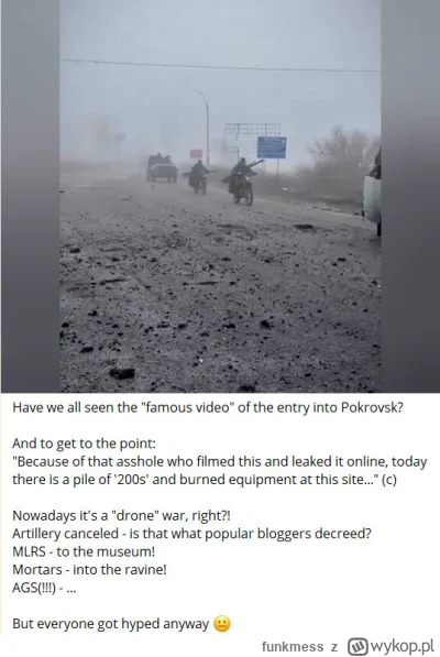 funkmess - >@ACM04: no ale weszli ostatecznie

@JanDzbanPL: No nie, Rosjanie płakali ...