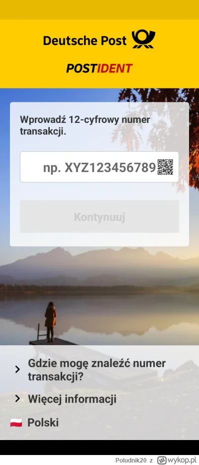 Poludnik20 - @Poludnik20: poniżej zrzut z ekranu z  aplikacji PostIdent z przykładowy...