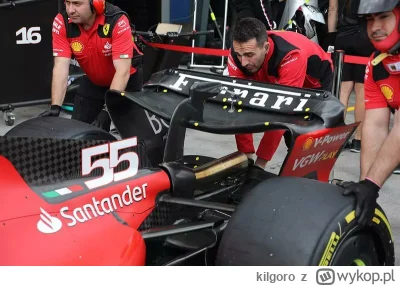 kilgoro - w Ferrari znów pojawiły się spekulacje dotyczące tylnego skrzydła z pojedyn...