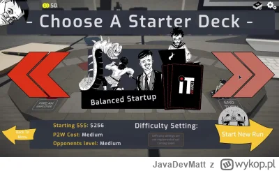 JavaDevMatt - Wybór talii startowej w prototypie mojego Deckbuildera. 

Jak ktoś ma o...