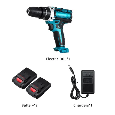 n____S - ❗ Drillpro 20V 1450RPM 3 Gears 28Nm Electric Drill with 2 Batteries [EU]
〽️ ...