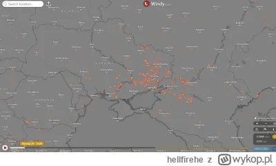 hellfirehe - Myślę że ciekawym wskaźnikiem aktywności wojskowej na Ukrainie jest mapa...