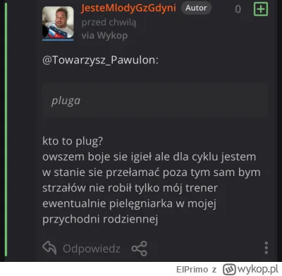 ElPrimo - Pytanie do @Lewusx - czy w skład twoich usług wchodzi robienie iniekcji w d...