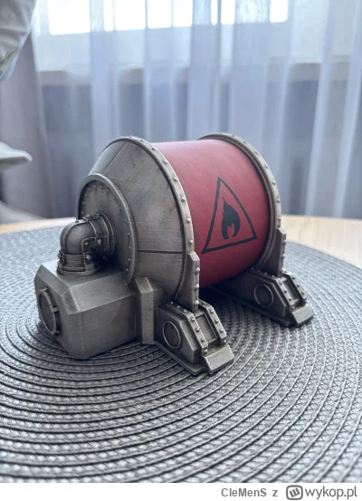 CleMenS - Recykling pełną parą :) z ostatnich cm filamentu i tekturowej szpuli udało ...