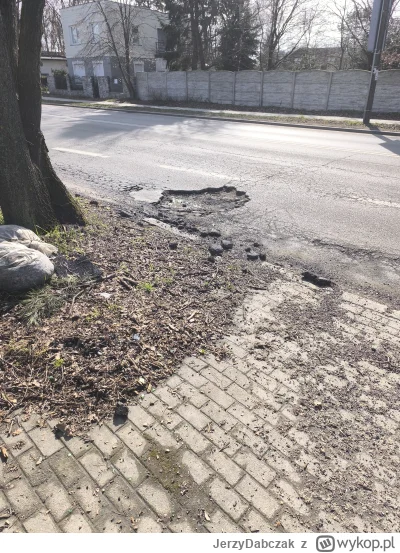 JerzyDabczak - Dzisiaj jadąc ulicą najechałem na dziurę i chyba urwałem poduszkę pod ...