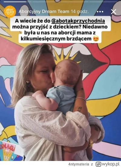 4ntymateria - Brajanek pobaw się chwilę z panią, mamusia tylko wyskrobie braciszka

#...