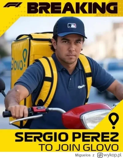 Miguelos - Checo dołącza do Glovo F1 Team!
#f1