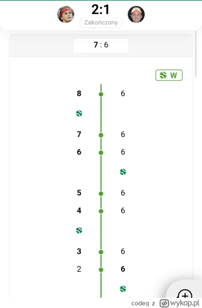 codeq - Grając z Sabalenką w Berlinie, przegrala seta w tie-breaku z 6:2 na 6:8 xd