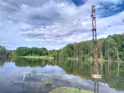 sylwke3100 - Jastrzębie Zdrój.

Zalane pozostałości słupów trakcyjnych dawnej i już n...