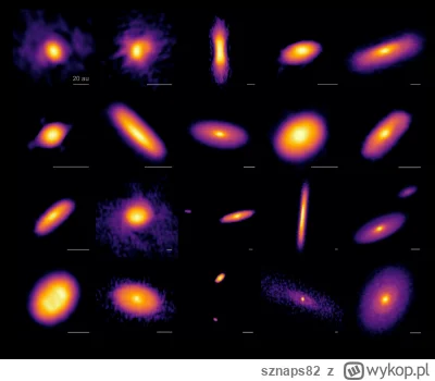 sznaps82 - Obrazy dysków wokół 19 protogwiazd, w tym 4 układów podwójnych obserwowany...