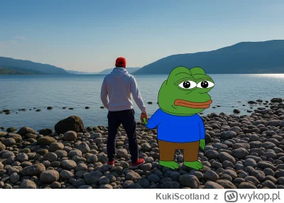 KukiScotland - Zdjęcie do oceny ,moja pierwsza przeróbka.To Ja nad jeziorem Loch Ness...