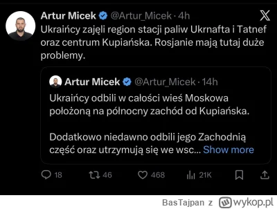 BasTajpan - Hej @Metris, czemu akurat o tym nie informujesz? Przecież Kupiansk dawno ...