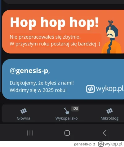 genesis-p - Zepsuty Wykop mnie o-------a że byłem na nim za mało aktywny. @M_B wam si...