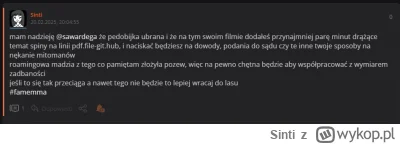 Sinti - zwyrolu głupcze ostrzegałem ale nie posłuchałeś
byś grzał temat to tera by ni...