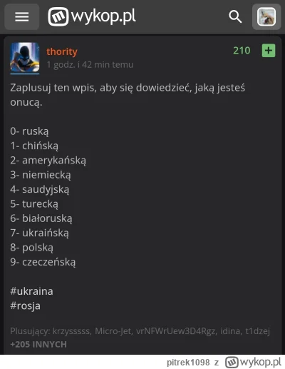 pitrek1098 - @thority: ruską jestem ehhh ( ͡° ʖ̯ ͡°)