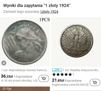 picasssss1 - @heban_dev: a to fakt, dlatego kupuję głównie od sklepów numizmatycznych...