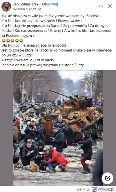 wshk - Pajac oczekuje przeprosin, odklejenie lvl 2137.

#ukraina #polskieonuce #bekaz...