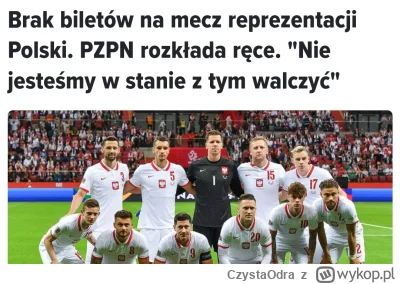 CzystaOdra - "Koniki" z pomocą botów wykupili wszystkie bilety na mecz Polski z Czech...