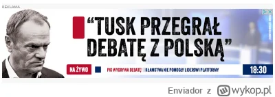 Enviador - Jest 22:38, a mi zaraz po debacie wyborczej na onecie wyświetliła się rekl...