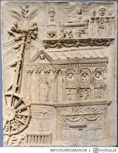 IMPERIUMROMANUM - Rzymski relief ukazujący mężczyzn obsługujących dźwig

Rzymski reli...