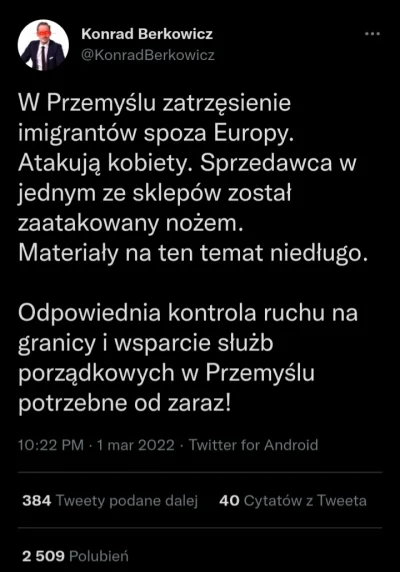 M4rcinS - Skoro konfederaci stoją na granicy polsko-ukraińskiej, to może dokończą swó...