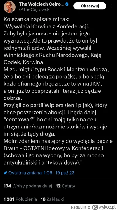 RedBulik - ( ͡º ͜ʖ͡º)
#neuropa #bekazkonfederacji #wybory #polityka