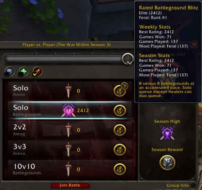 Cechini_Mistrz - Jestem top1 feralem na świecie w solo blitz XD #worldofwarcraft #wow