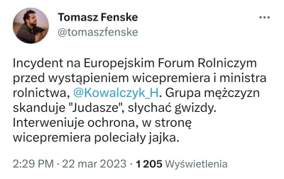 Utnapisztim2023 - Po wydarzeniach z wygwizdaniem ministra rolnictwa na targach w Kiel...