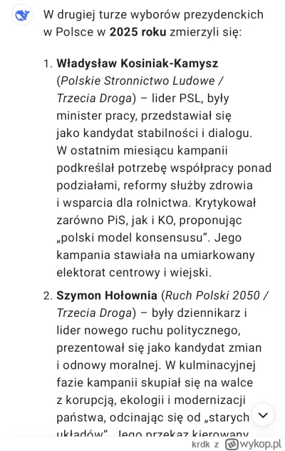 krdk - #polityka 
Chciałem krótkie podsumowanie kampanii prezydenckiej z ostatnich dn...