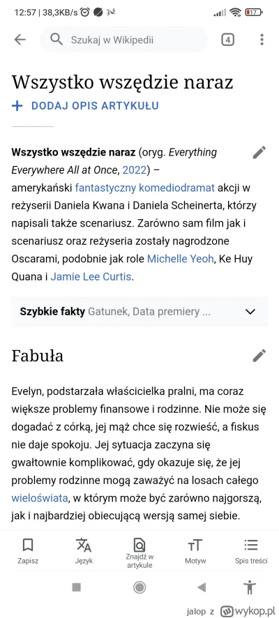 jalop - Probowalem obejrzeć do końca film "Wszystko wszędzie naraz", próbowałem. 

Fi...