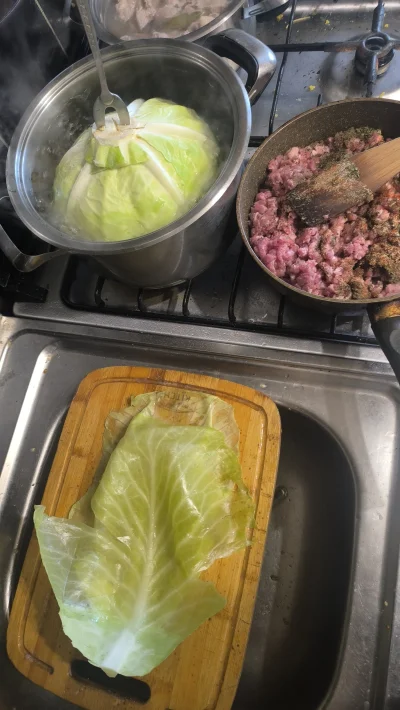 Pesa_elf - Chuop będzie sobie robił gołąbki no śmiechu warte

#przegryw #gotowanie #j...