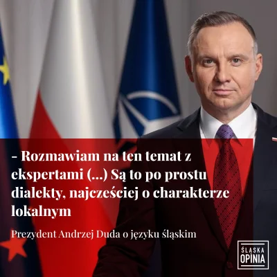 SlaskaOpinia - Prezydent #AndrzejDuda nie powiedział czy podpisze ustawę o #JęzykŚląs...