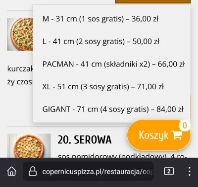 bartosz325 - @korni007: Copernicus Pizza w Toruniu nadal ma w swojej ofercie pizzę 71...