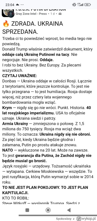 Spokesboy - może mi ktoś wyjaśnić dlaczego Trump podjął taką decyzję?
#rosja #wojna #...