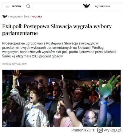 Poludnik20 - #słowacja #wybory2023 #polityka #nocnazmiana