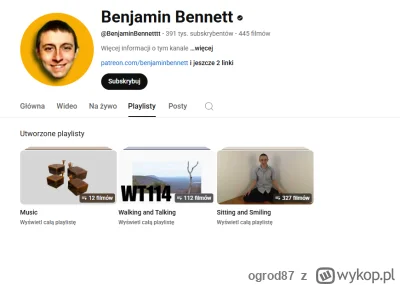 ogrod87 - @Kamero: To patrz tego gościa. 327 filmów po kilka godzin, gdzie tylko sied...