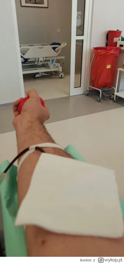 lesiion - 139 840 - 200 = 139 640
Data donacji - 26.05.2025
Rodzaj donacji - osocze
M...