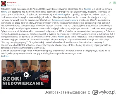 BombaskaTelewizjaBoza - @LuckyStrike

No mieliśmy jechać na chińszczyznę. Ćmoki chińs...