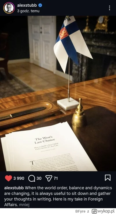 BFyre - Pan Prezydent Finlandii zachowuje się jak przystało na polityka najwyższego s...