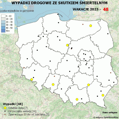 Salido - Minął 10. (z 70) dzień wakacji.

W ciągu ostatniej doby miało miejsce 7 wypa...