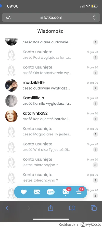 Kodzirasek - Mam dostęp do konta #spermiarz i zobaczcie co pisze.
#przegryw #spermiar...