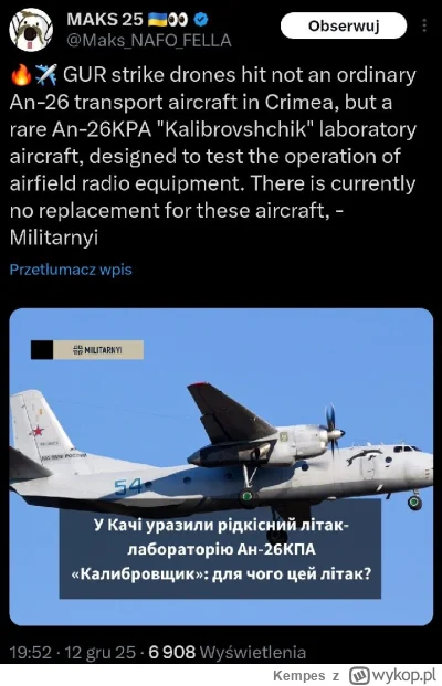 Kempes - #ukraina #rosja #wojna #lotnictwo

Ukraińcy musieli wiedzieć co atakują (╭☞σ...