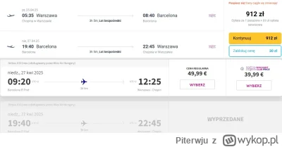 Piterwju - Mirki jak to jest? Wczoraj na ten lot bylo moze zarezerwowanych 10 miejsc....