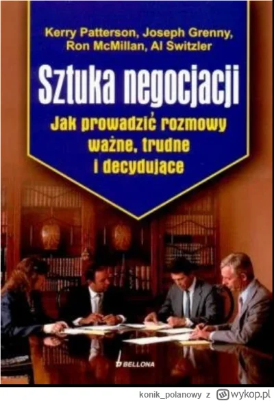 konik_polanowy - 563 + 1 = 564

Tytuł: Sztuka Negocjacji. Jak prowadzić rozmowy ważne...